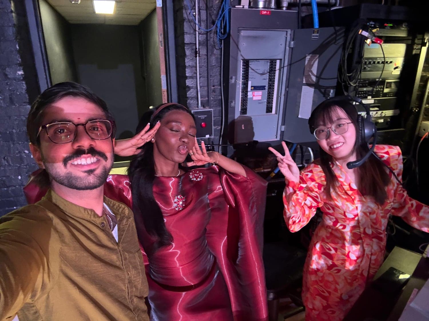 Backstage at Cultural Night